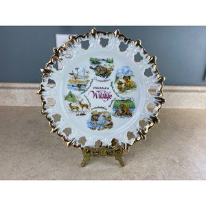 Canada"s  Wildlife Vintage Japan Collectable Decorative Bone China  Plate